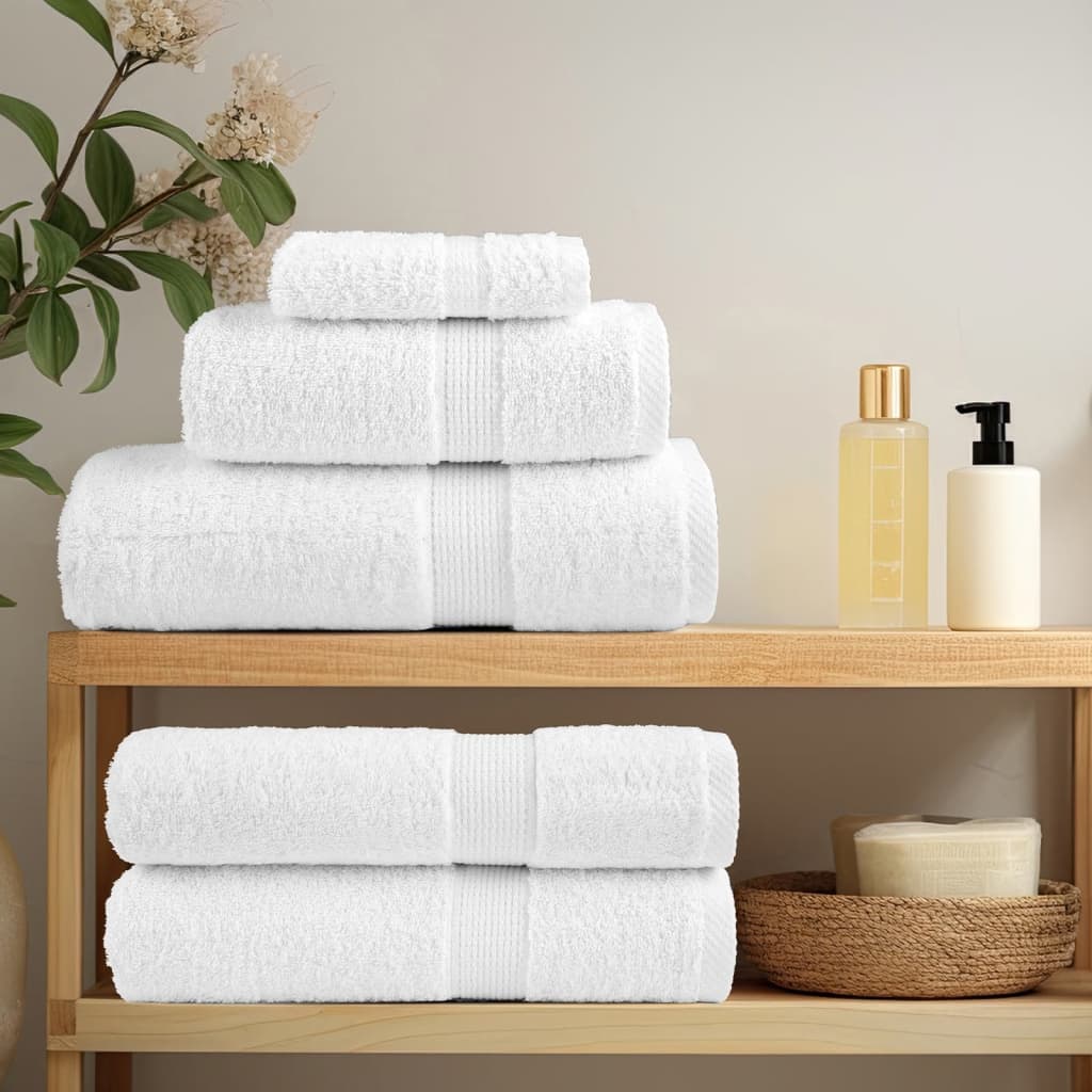 Asciugamani Premium SOLUND 2 pz Bianco 30x30 cm 600 g/m²