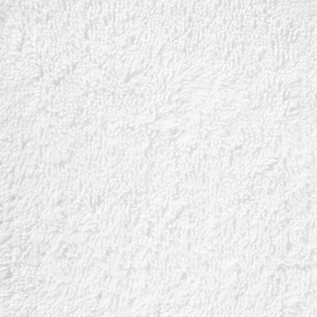 Asciugamani per Sauna Premium SOLUND 10 pezzi Bianco 80x200 cm 600 g/m²