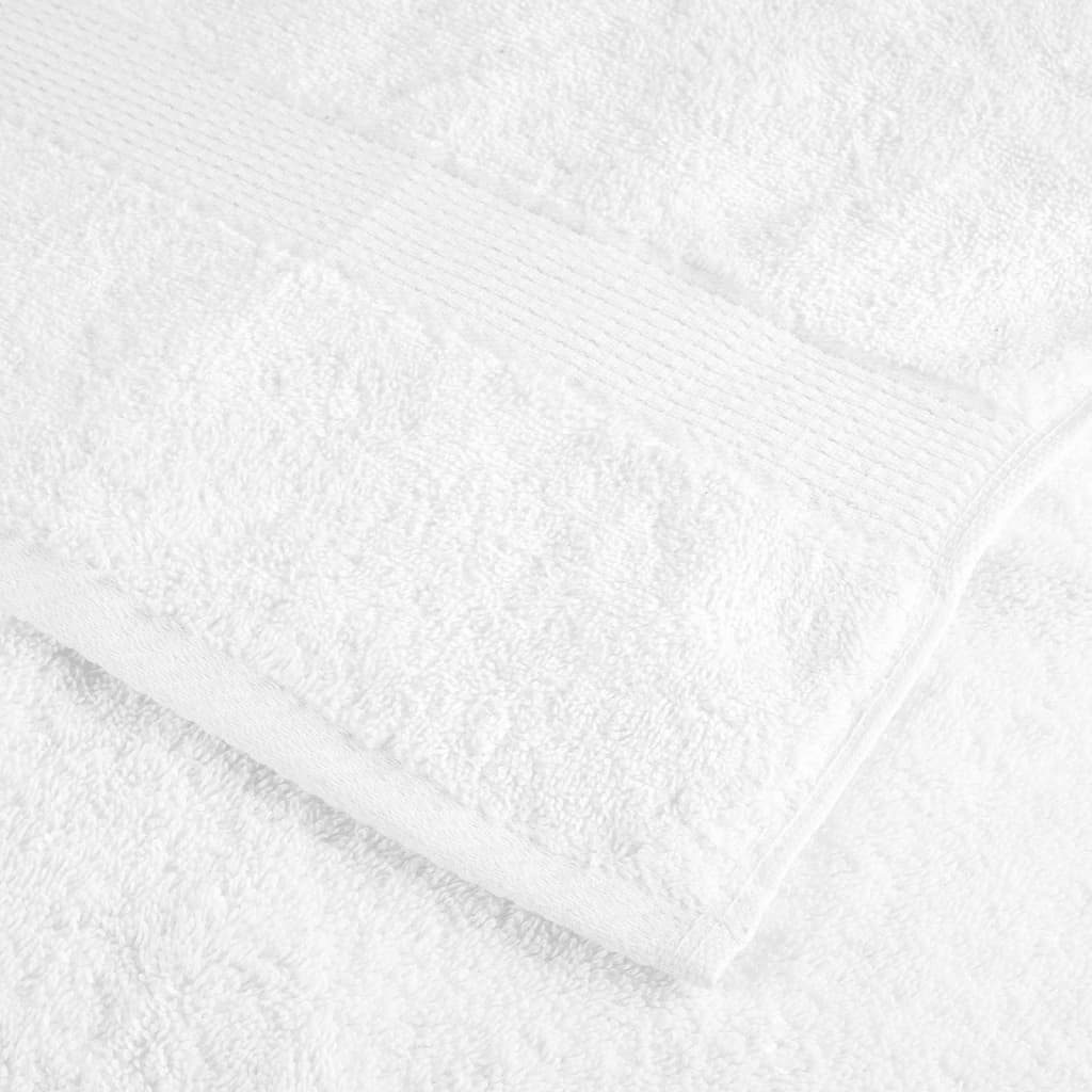Asciugamani per Sauna Premium SOLUND 10 pezzi Bianco 80x200 cm 600 g/m²