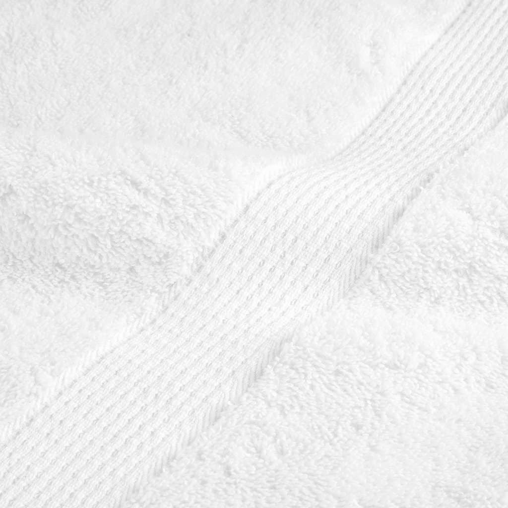 Asciugamani per Sauna Premium SOLUND 10 pezzi Bianco 80x200 cm 600 g/m²