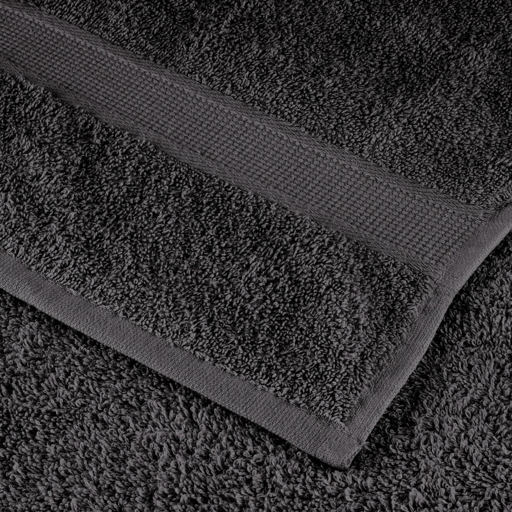 Asciugamani Premium SOLUND 50 pz Antracite 30x30 cm 600 g/m²