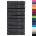 Asciugamani da doccia premium SOLUND 10 pezzi Antracite 70x140 cm 600 g/m²