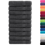 Asciugamani da doccia premium SOLUND 10 pezzi Antracite 70x140 cm 600 g/m²