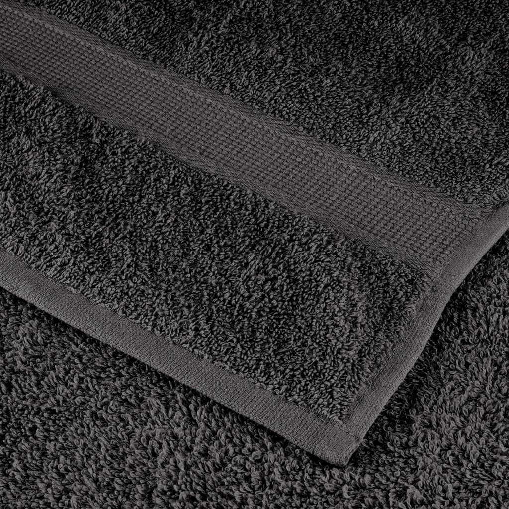 Asciugamani da doccia premium SOLUND 10 pezzi Antracite 70x140 cm 600 g/m²