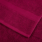 Asciugamani Premium SOLUND 10 pz Bordeaux 100x200 cm 600 g/m²