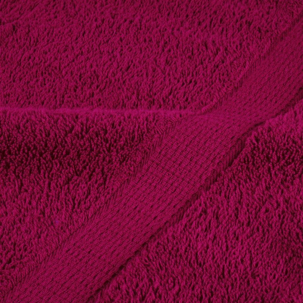 Asciugamani Premium SOLUND 10 pz Bordeaux 100x200 cm 600 g/m²