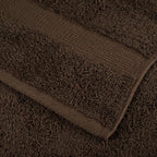Asciugamani Premium SOLUND 2 pz Marrone 50x100 cm 600 g/m²