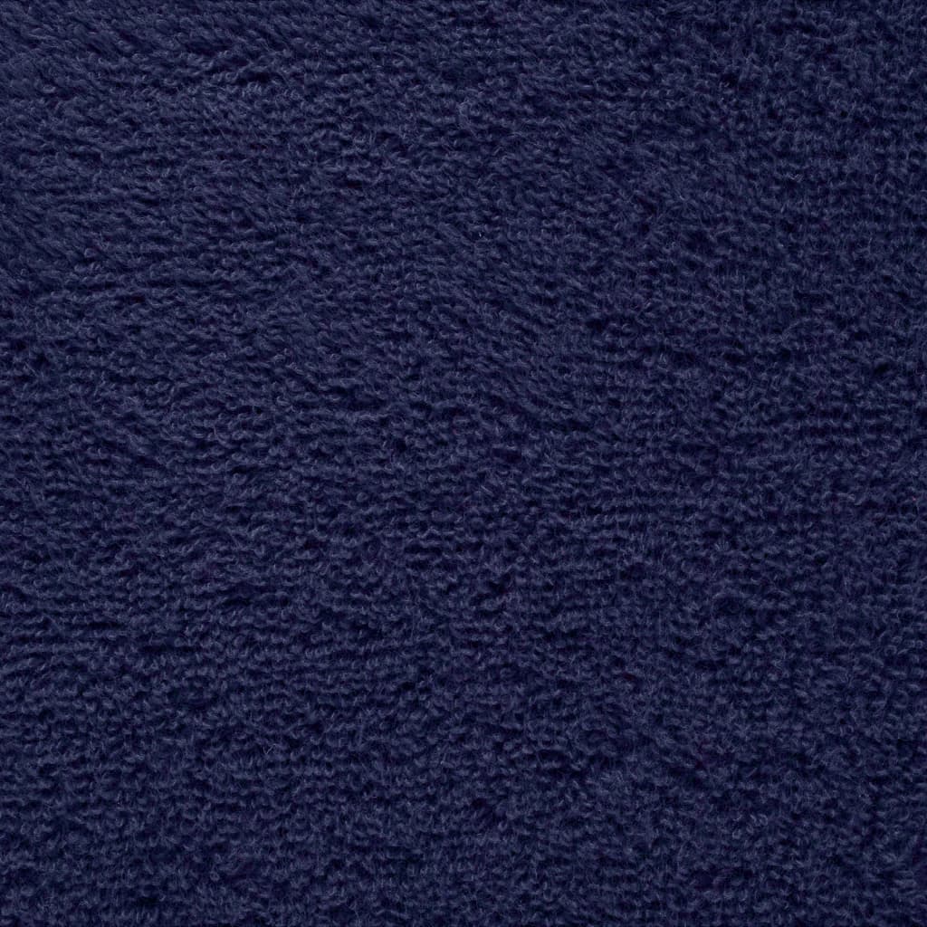 Asciugamani Premium in Cotone Blu Navy 50x100 cm 600 g/m² - Set 2 Pezzi