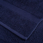 Asciugamani Premium in Cotone Blu Navy 50x100 cm 600 g/m² - Set 2 Pezzi