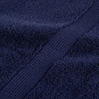 Asciugamani Premium in Cotone Blu Navy 50x100 cm 600 g/m² - Set 2 Pezzi