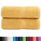 Asciugamani per Ospiti Premium SOLUND 2 pz Oro 30x50 cm 600 g/m²
