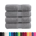 Asciugamani Premium SOLUND 4 pz Grigio 30x30 cm 600 g/m²