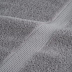 Asciugamani Premium SOLUND 4 pz Grigio 30x30 cm 600 g/m²