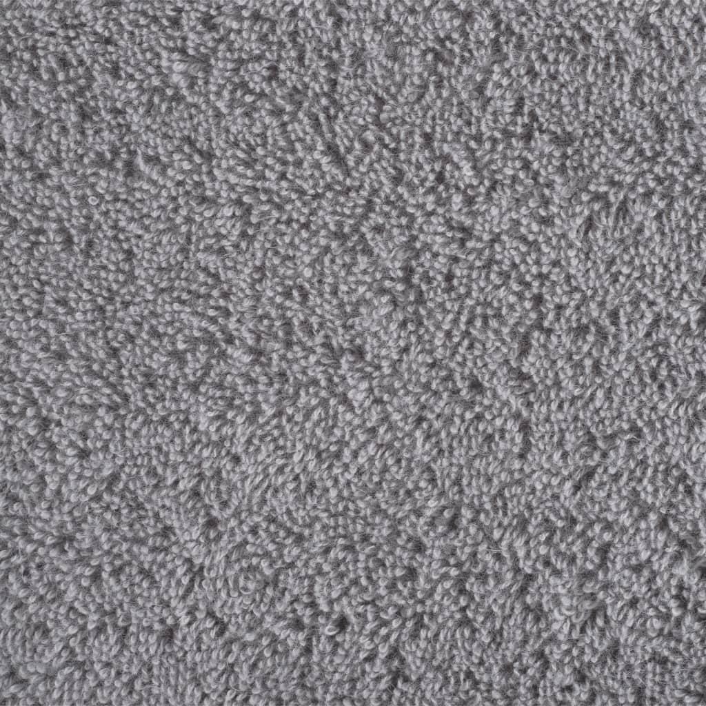 Asciugamani Premium SOLUND 4 pz Grigio 30x30 cm 600 g/m²