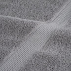 Asciugamani Premium SOLUND 4 pz Grigio 100x200 cm 600 g/m²
