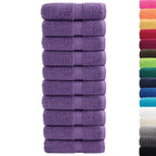 Asciugamani Premium SOLUND 10 pz Viola 30x30 cm 600 g/m²