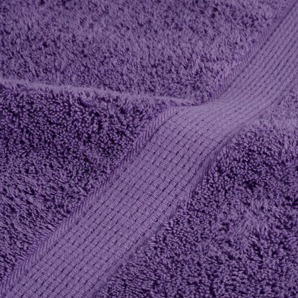Asciugamani Premium SOLUND 10 pz Viola 30x30 cm 600 g/m²