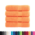 Asciugamani da bagno Premium SOLUND 4 pz Arancione 100x150 cm 600 g/m²