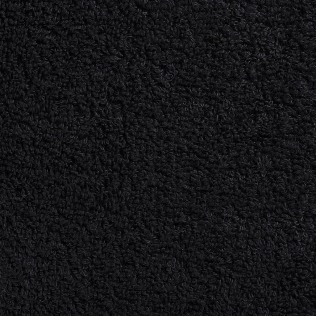 Asciugamani Premium 4 pz Nero 30x30 cm 600 g/m² Cotone