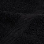 Asciugamani Premium 4 pz Nero 30x30 cm 600 g/m² Cotone
