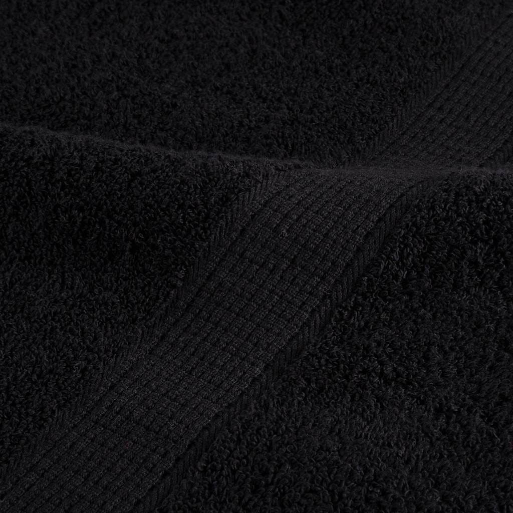 Asciugamani Premium 4 pz Nero 30x30 cm 600 g/m² Cotone