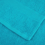 Asciugamani Ospiti SOLUND 4 pz Turchesi 30x50 cm 600 g/m²