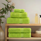 Asciugamani per Ospiti SOLUND 2 Pezzi Verde 30x50 cm 600 gsm