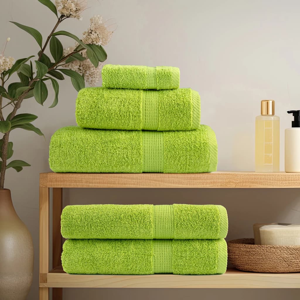 Asciugamani per Ospiti SOLUND 2 Pezzi Verde 30x50 cm 600 gsm