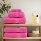 Asciugamani Premium SOLUND 4 pz Rosa 30x30 cm 600 g/m²