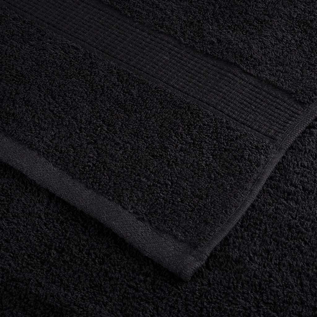Set ASciugamani SOLUND 8 pz Neri 600 gsm