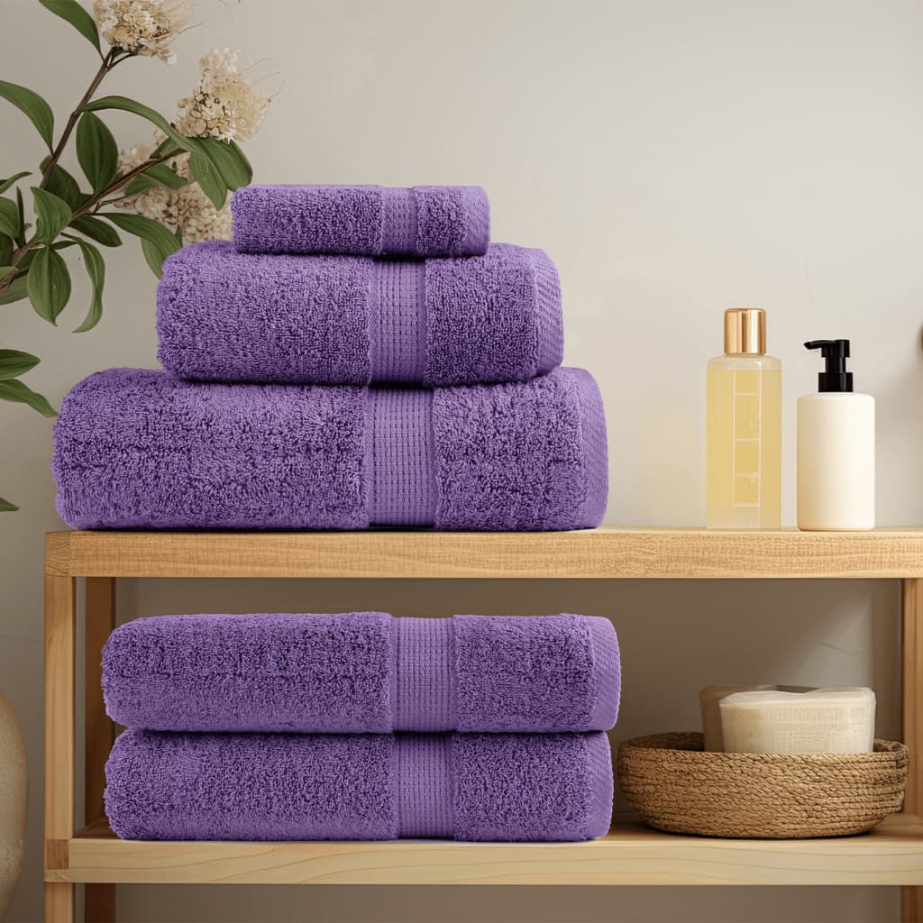 Set ASciugamani SOLUND 12 pz Viola 600 gsm