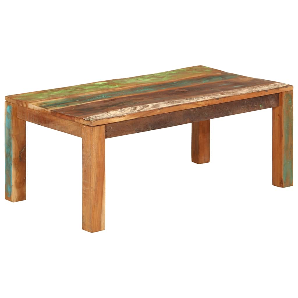 Tavolino da Caffè 110x55x40 cm Legno massello recuperato