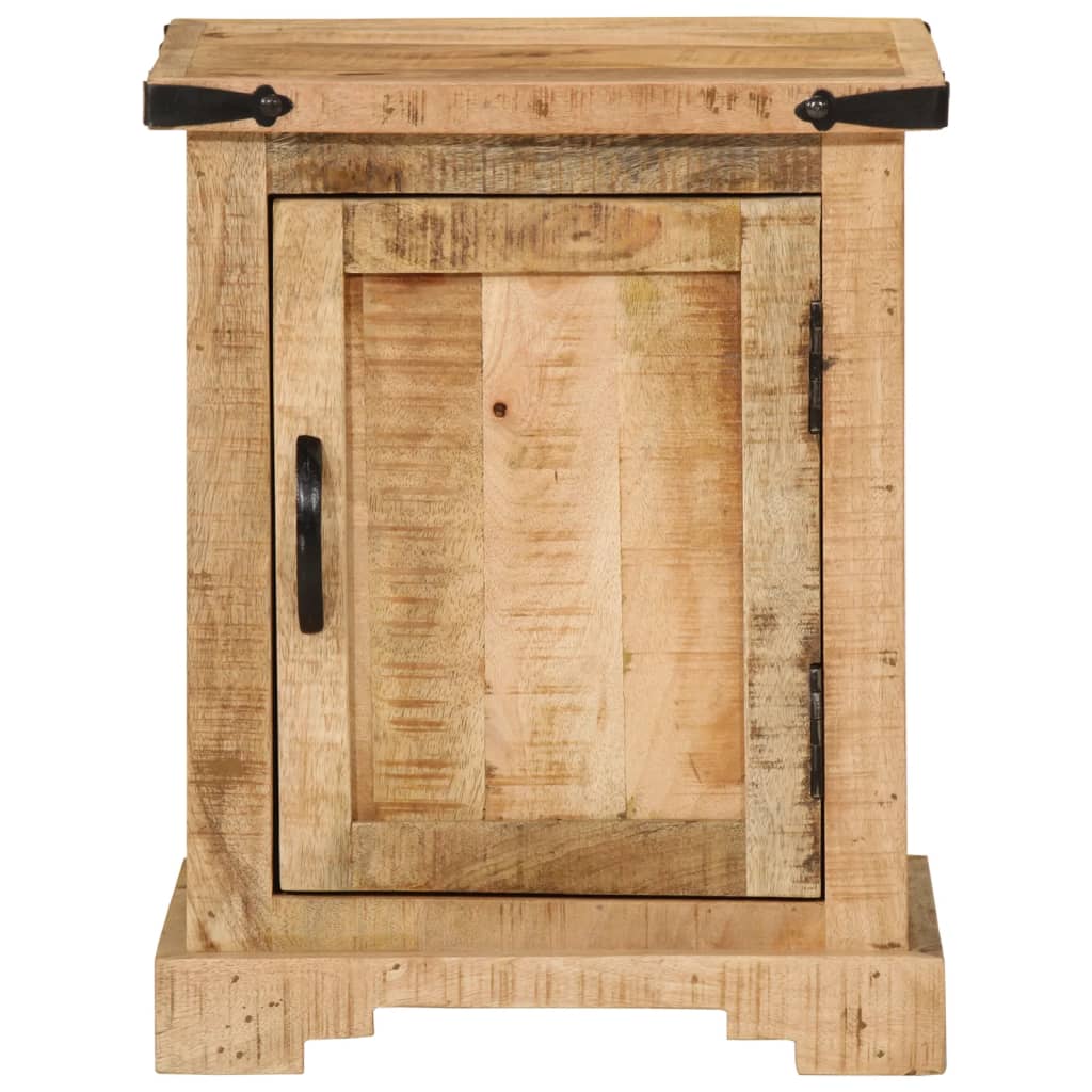 Comodino 40x35x50 cm in Legno Massello di Mango