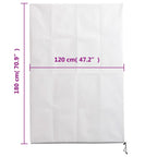 Coperture con Cerniera per Piante 2pz 70 g/m² 1,2x1,8 m