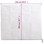 Copertura con Cerniera per Piante 2pz 70 g/m² 2,36x2 m