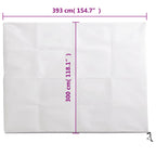 Copertura con Cerniera per Piante 70 g/m² 3,93x3 m