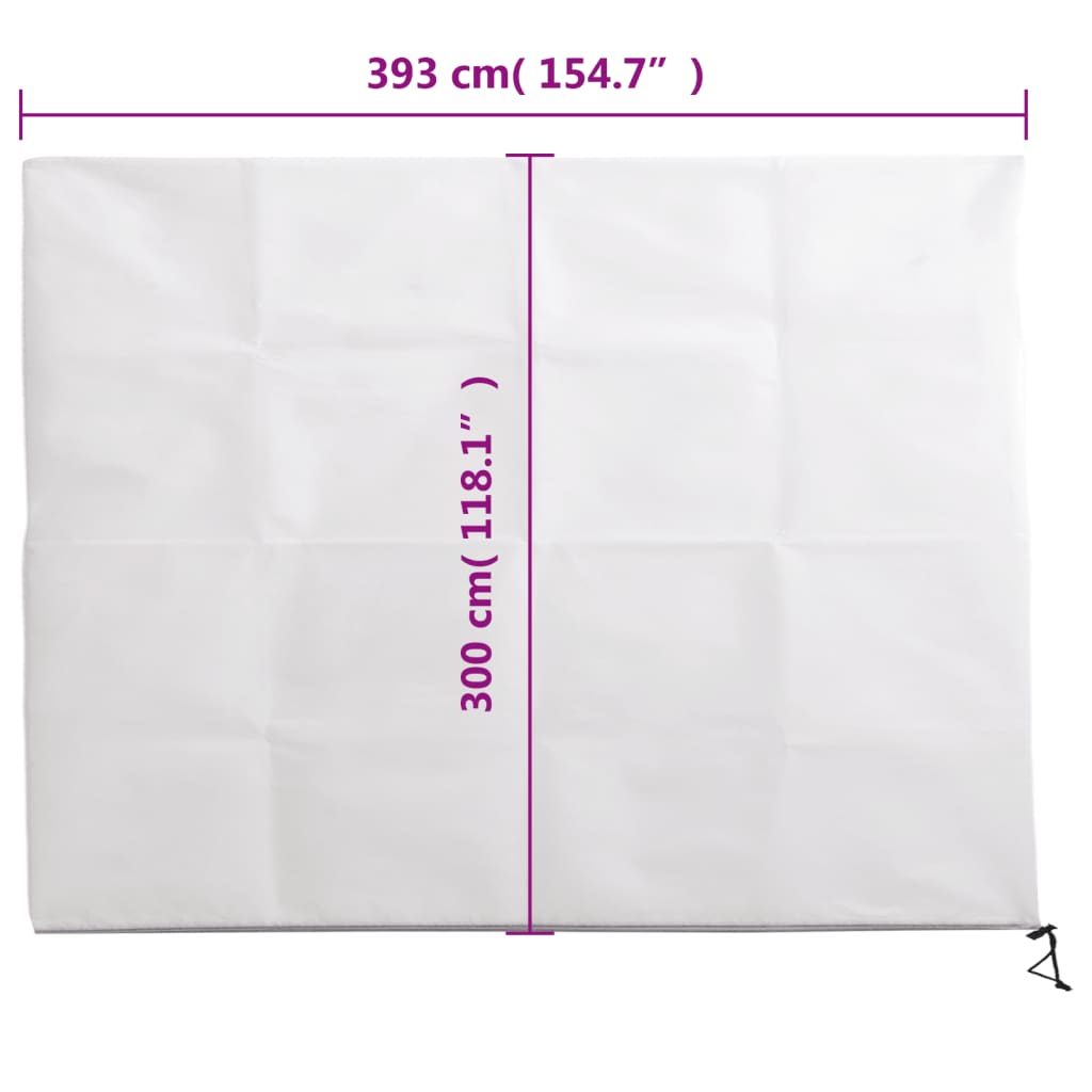 Copertura con Cerniera per Piante 70 g/m² 3,93x3 m
