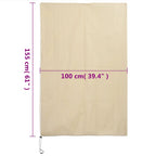 Coperture con Cerniera per Piante 2pz 70 g/m² 1x1,55 m