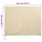 Copertura con Cerniera per Piante 70 g/m² 3,14x2,5 m