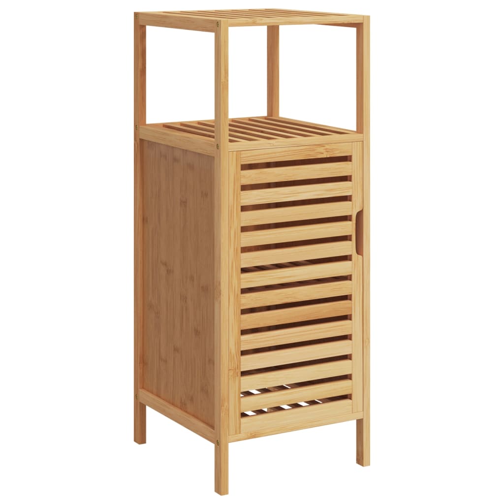 Mobile da Bagno con Ripiano 36x33x87 cm in Bambù