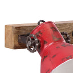 Lampada a Parete 25 W Rosso Anticato 65x25 cm E27