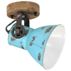 Lampada a Parete 25 W Blu Anticato 11,5x11,5x25 cm E27