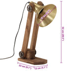 Lampada a Scrivania 25 W Ottone Anticato 23x13x52 cm E27