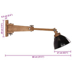 Lampada a Parete 25 W Nera E27