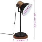 Lampada da Scrivania 25 W Nera 17x17x50 cm E27