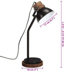 Lampada da Scrivania 25 W Nera 18x18x60 cm E27