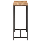 Tavolo Consolle 80x30x74 cm in Legno Massello di Mango e Ferro