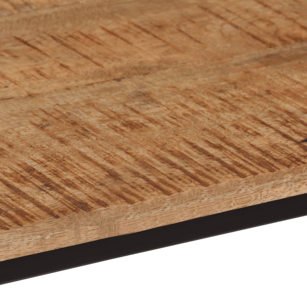 Tavolo Consolle 80x30x74 cm in Legno Massello di Mango e Ferro