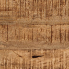 Tavolo Consolle 80x30x74 cm in Legno Massello di Mango e Ferro