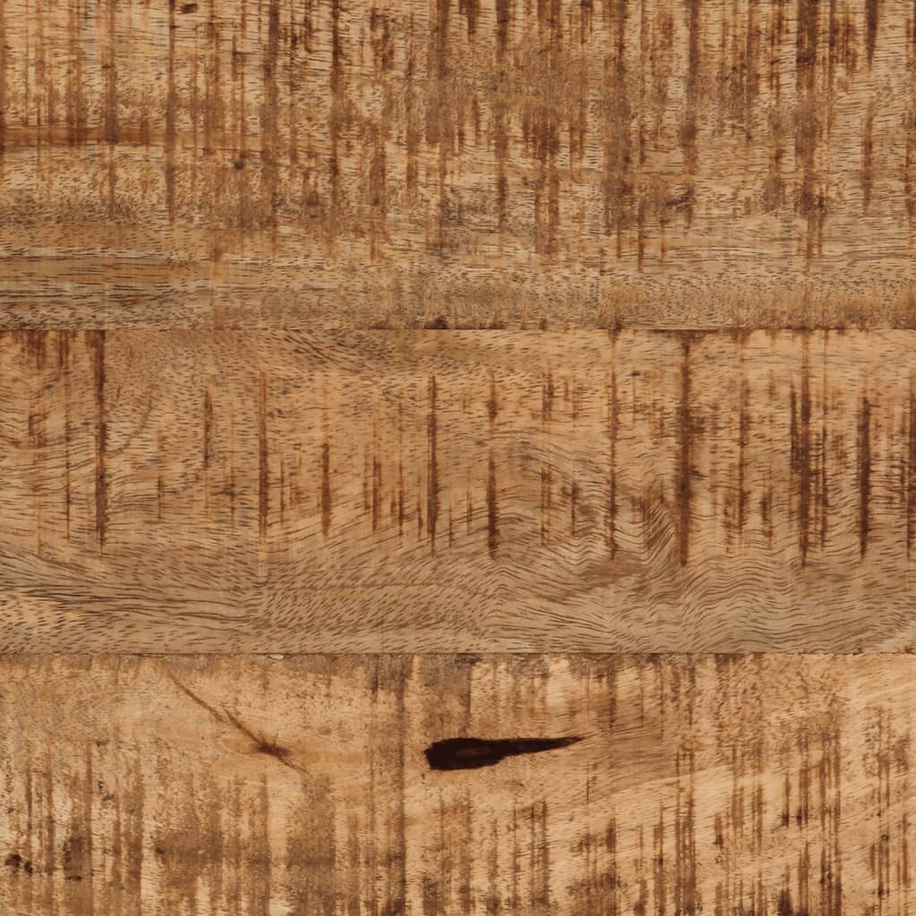 Tavolo Consolle 80x30x74 cm in Legno Massello di Mango e Ferro